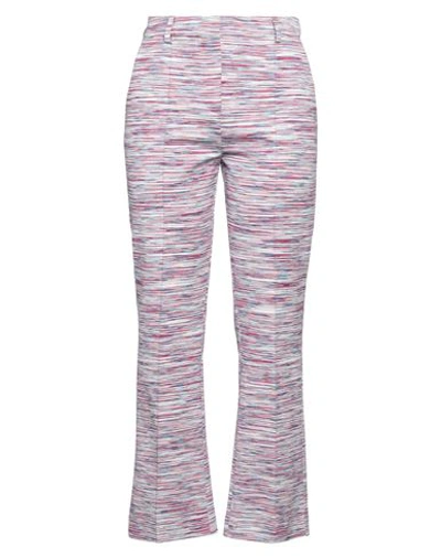 Shop Missoni Woman Pants Fuchsia Size 8 Cotton In Pink