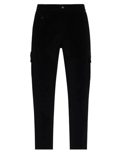 Shop Etro Man Pants Black Size 38 Cotton, Elastane
