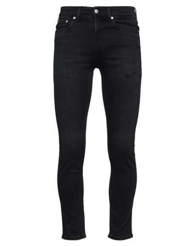 Shop Calvin Klein Jeans Est.1978 Calvin Klein Jeans Man Jeans Black Size 30w-30l Cotton, Elastomultiester, Elastane