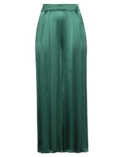 Shop Dixie Woman Pants Emerald Green Size L Viscose