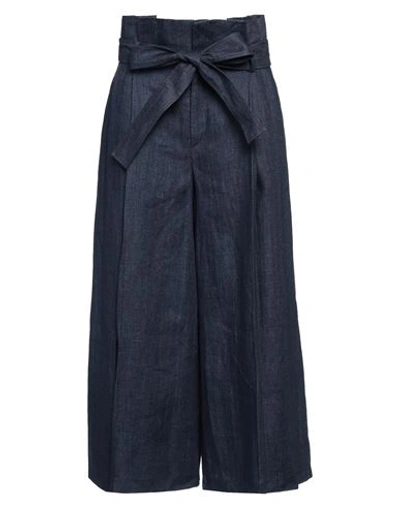 Shop Chloé Woman Pants Blue Size 8 Linen