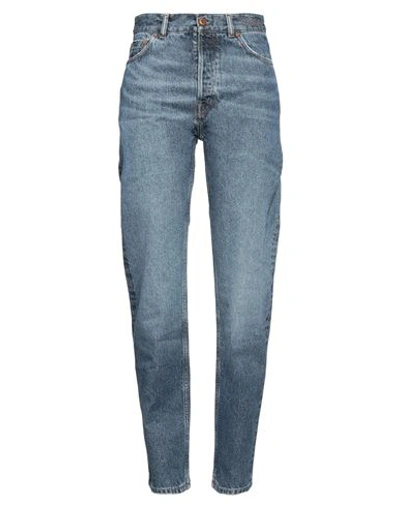 Shop Chloé Woman Jeans Blue Size 28w-29l Cotton, Hemp