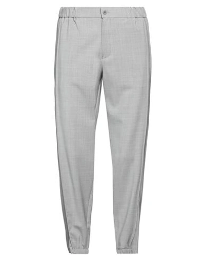 Emporio Armani Man Pants Light Grey Size 42 Virgin Wool In Grey