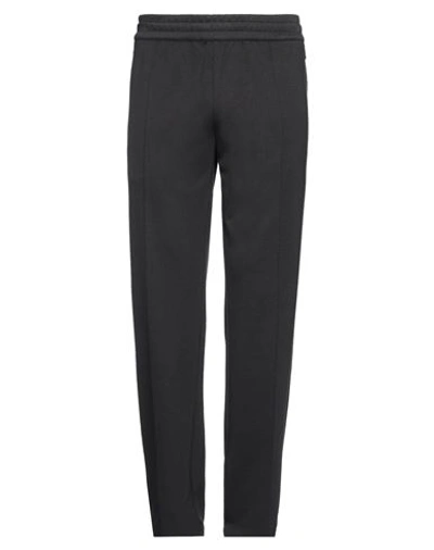 Emporio Armani Man Pants Black Size Xs Modal, Wool In Black