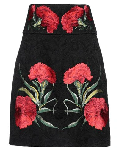 Shop Dolce & Gabbana Woman Midi Skirt Black Size 6 Cotton, Silk, Viscose