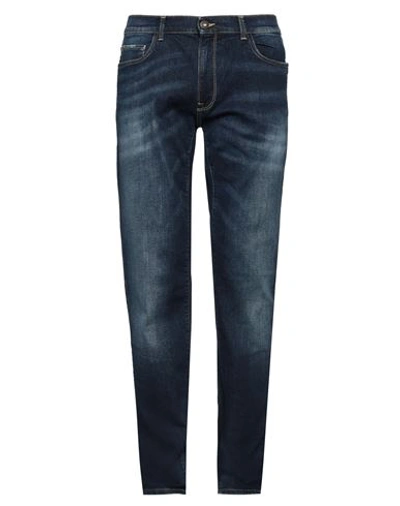 Shop Trussardi Jeans Man Jeans Blue Size 32 Cotton, Elastane