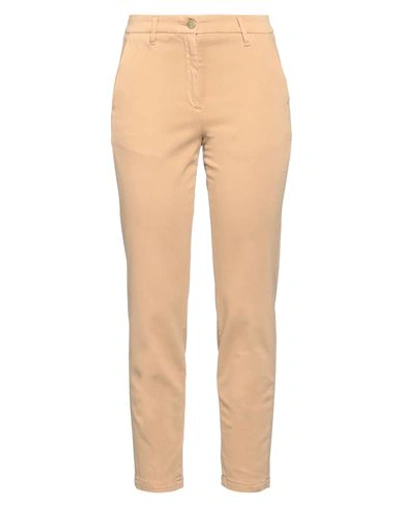 Shop Jacob Cohёn Woman Pants Sand Size 10 Cotton, Viscose, Elastane, Polyester In Beige