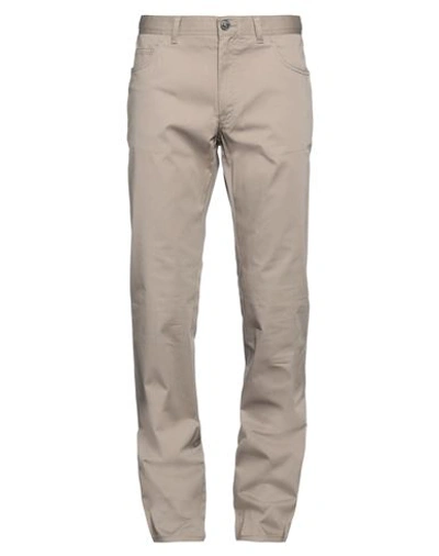 Shop Brioni Man Pants Khaki Size 34 Cotton, Elastane In Beige