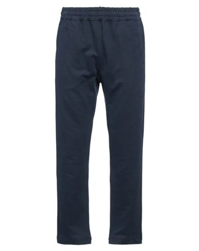 Shop Brioni Man Pants Midnight Blue Size Xl Cotton
