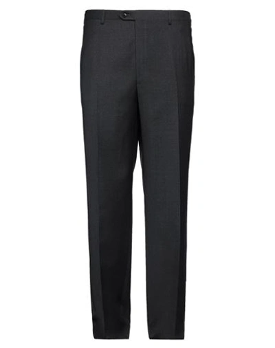 Shop Brioni Man Pants Steel Grey Size 40 Wool
