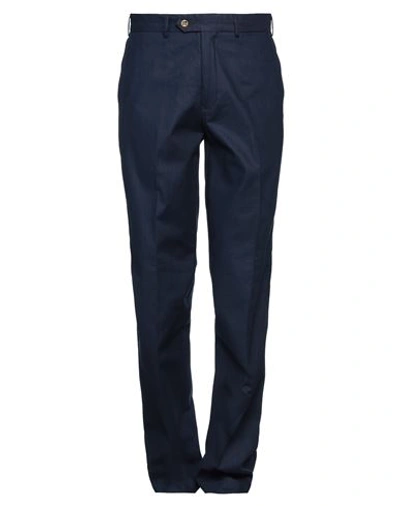 Shop Jasper Reed Man Pants Midnight Blue Size 36 Cotton