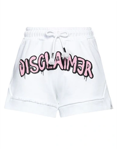 Shop Disclaimer Woman Shorts & Bermuda Shorts White Size S Cotton