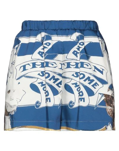 Msgm Woman Shorts & Bermuda Shorts Blue Size 6 Polyester In Blue