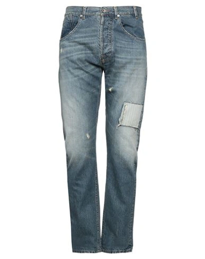 Shop Novemb3r Man Jeans Blue Size 32 Cotton, Polyester