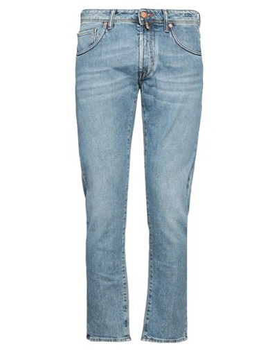 Shop Incotex Man Jeans Blue Size 33 Cotton, Elastane