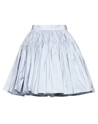 Shop Alexander Mcqueen Woman Mini Skirt Light Blue Size 6 Polyester