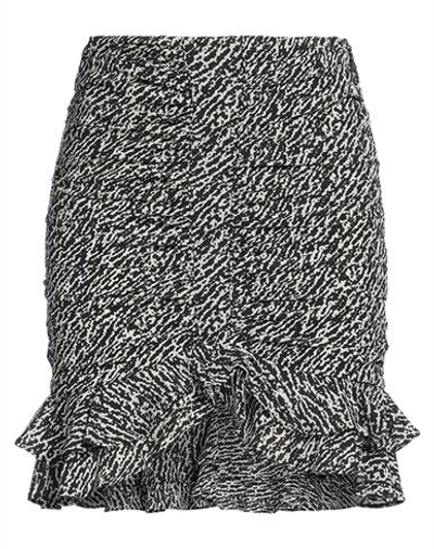 Shop Isabel Marant Woman Mini Skirt Black Size 6 Silk, Elastane