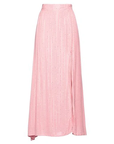 Shop Sundress Woman Maxi Skirt Pink Size Xs/s Viscose