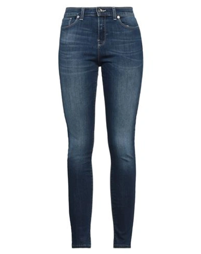 Shop Emporio Armani Woman Jeans Blue Size 31 Cotton, Polyester, Elastane