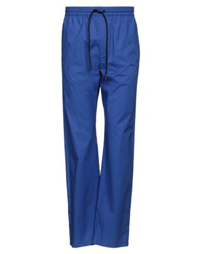 Shop Marcelo Burlon County Of Milan Marcelo Burlon Man Pants Blue Size M Cotton, Polyester