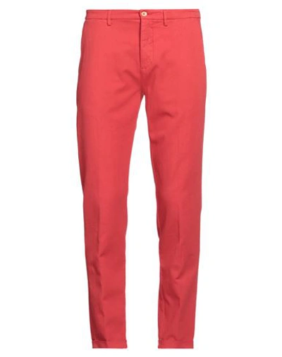 Shop Harmont & Blaine Man Pants Red Size 32 Cotton, Elastane