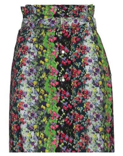 Shop Kenzo Woman Mini Skirt Green Size 12 Cotton