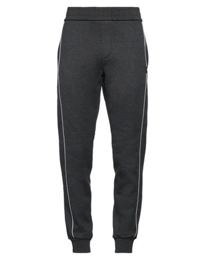 Shop Versace Man Pants Lead Size L Cotton, Cashmere, Polyamide, Elastane In Grey