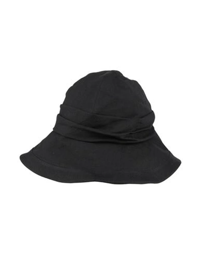 Shop Yohji Yamamoto Woman Hat Black Size S Linen