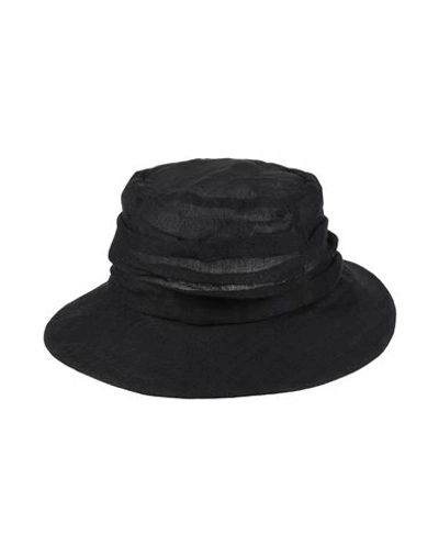 Shop Y's Yohji Yamamoto Woman Hat Black Size S Linen