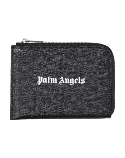 Shop Palm Angels Man Pouch Black Size - Leather