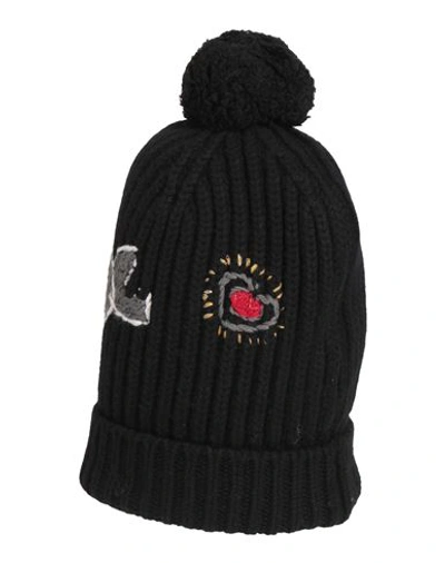 Shop Dolce & Gabbana Woman Hat Black Size Onesize Cashmere, Virgin Wool