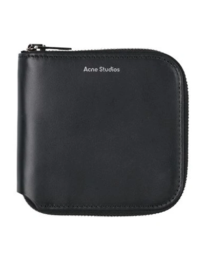 Shop Acne Studios Man Wallet Black Size - Cow Leather