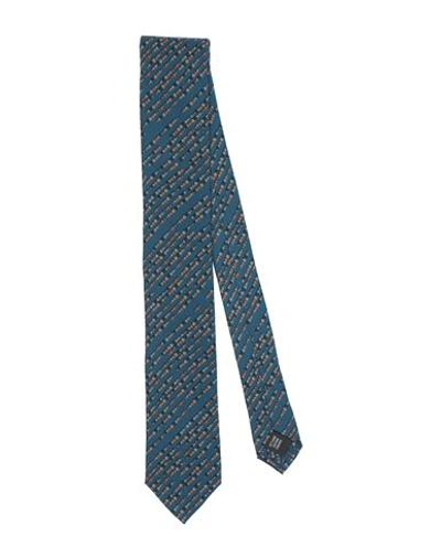 Shop Dolce & Gabbana Man Ties & Bow Ties Blue Size - Silk