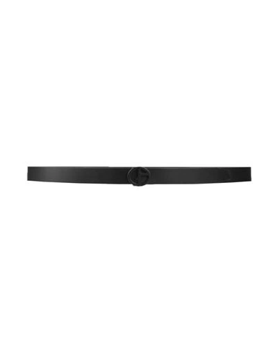 Shop Giorgio Armani Man Belt Black Size 39.5 Calfskin