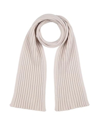 Shop Gran Sasso Man Scarf Ivory Size - Virgin Wool, Viscose, Cashmere In White