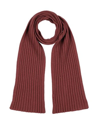 Shop Gran Sasso Man Scarf Rust Size - Virgin Wool, Viscose, Cashmere In Red