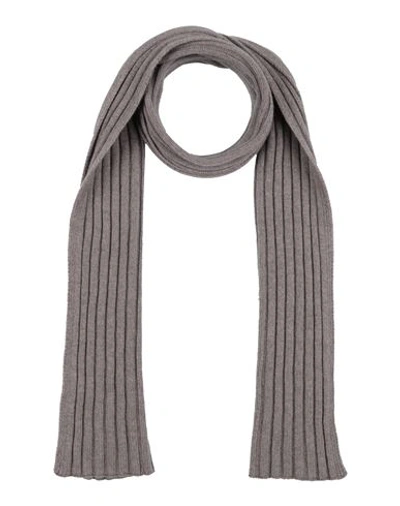 Shop Gran Sasso Man Scarf Grey Size - Virgin Wool, Viscose, Cashmere