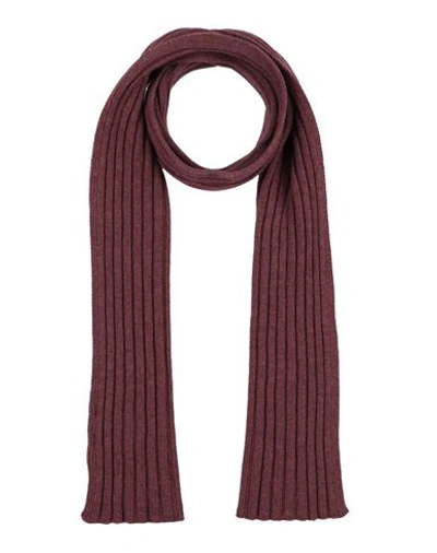 Shop Gran Sasso Man Scarf Burgundy Size - Virgin Wool, Viscose, Cashmere In Red