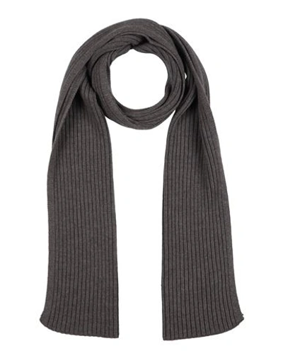 Shop Gran Sasso Man Scarf Brown Size - Virgin Wool