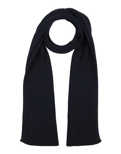 Gran Sasso Man Scarf Midnight Blue Size - Virgin Wool In Blue