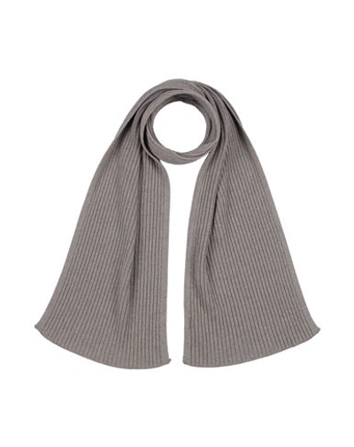 Shop Gran Sasso Man Scarf Dove Grey Size - Virgin Wool