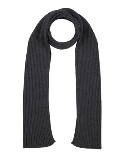 Gran Sasso Man Scarf Steel Grey Size - Virgin Wool In Grey
