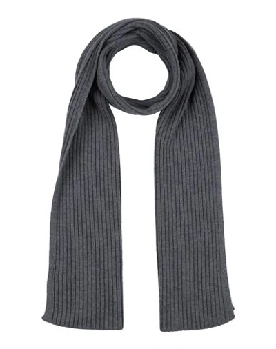 Shop Gran Sasso Man Scarf Lead Size - Virgin Wool In Grey