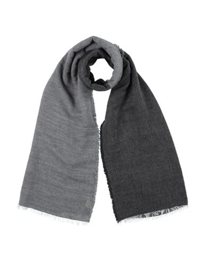 Shop Harmont & Blaine Man Scarf Grey Size - Acrylic, Polyester, Viscose, Wool, Alpaca Wool