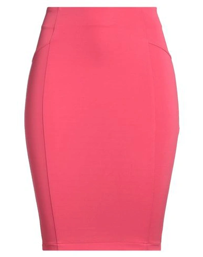 Shop Pinko Woman Mini Skirt Coral Size 2 Viscose, Polyamide, Elastane In Red