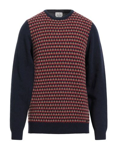 Shop Brooksfield Man Sweater Midnight Blue Size 46 Wool, Polyamide