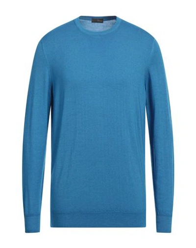Shop Drumohr Man Sweater Light Blue Size 40 Super 140s Wool