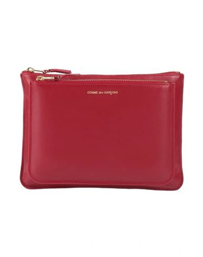 Shop Comme Des Garçons Woman Handbag Brick Red Size - Bovine Leather