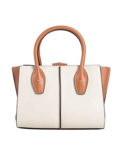 Shop Tod's Woman Handbag White Size - Calfskin