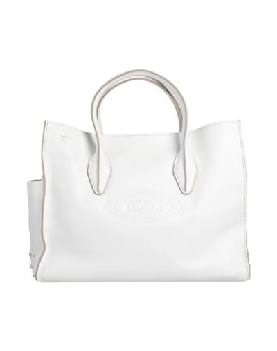 Shop Tod's Woman Handbag White Size - Leather